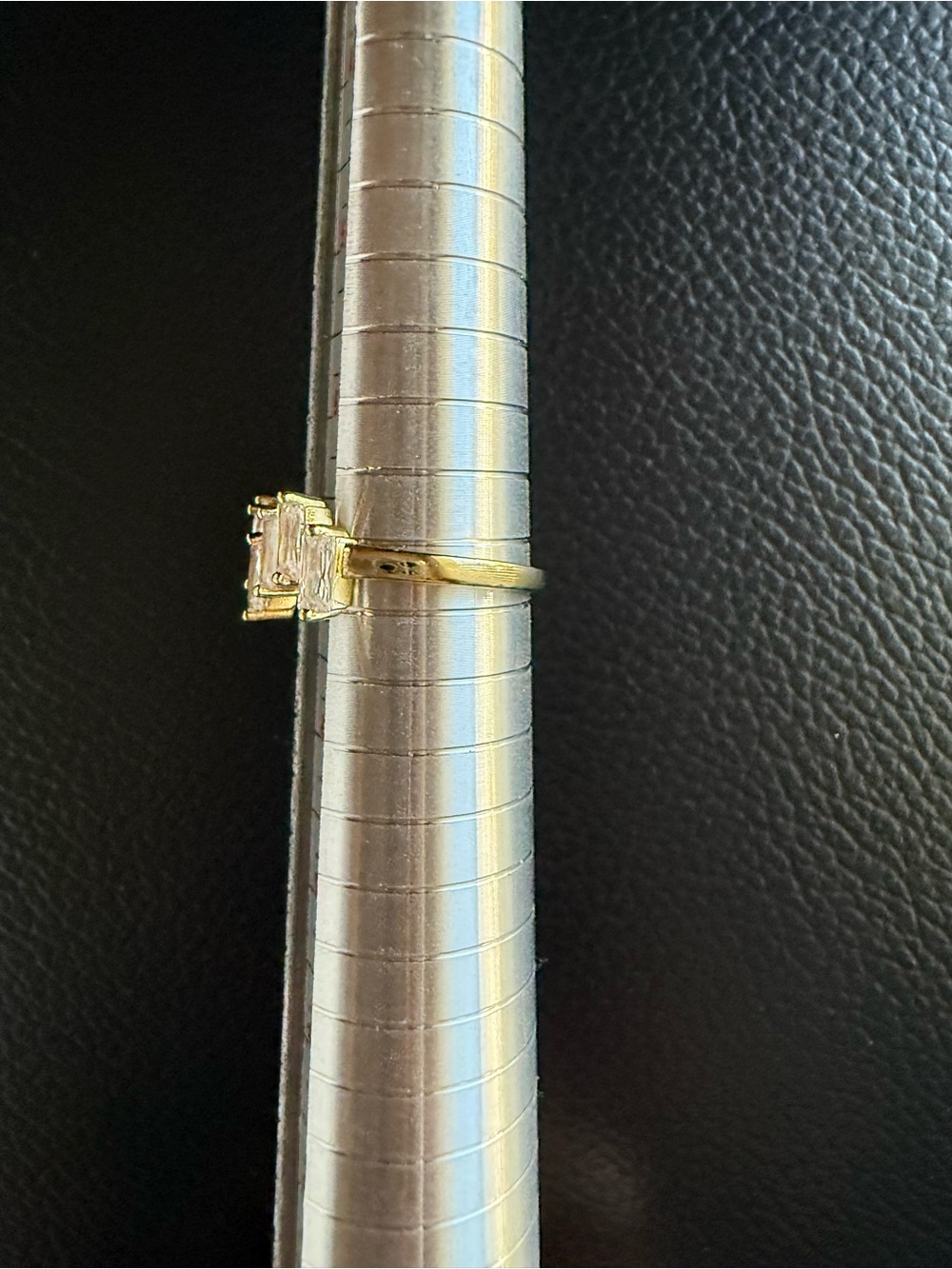 Gold Filled NEW Baguette Cz Ring Size 7 with Box - Picture 7 of 9